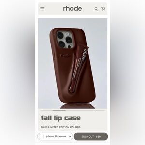 RHODE Espresso Phone Case IPhone 16 Pro MAX